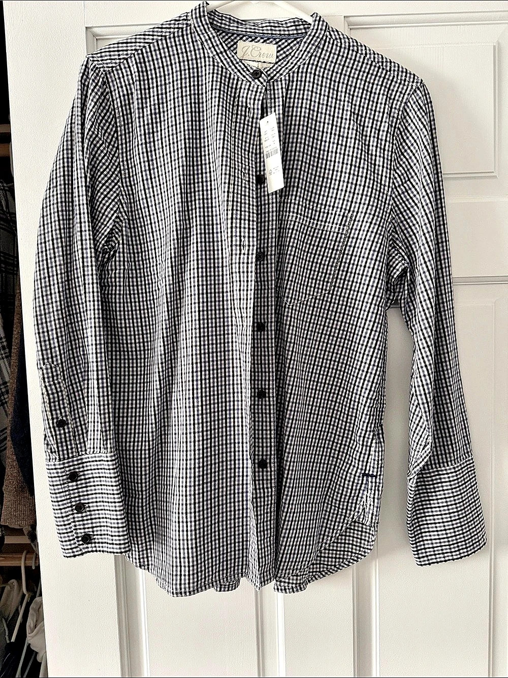 J.Crew Women’s Plaid flannel Button Down Shirt Size 8 - NWT